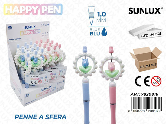 Happy Pen A Sfera Ass. 1.0Mm Blu