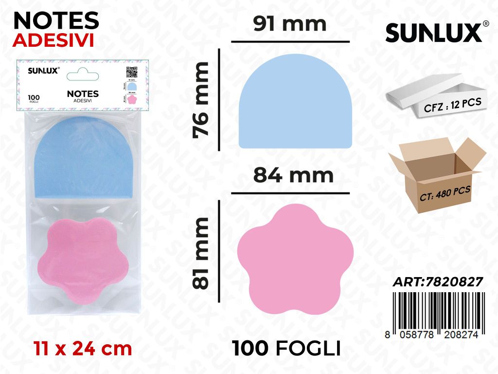 NOTES ADV 100F 11*24CM ASS.