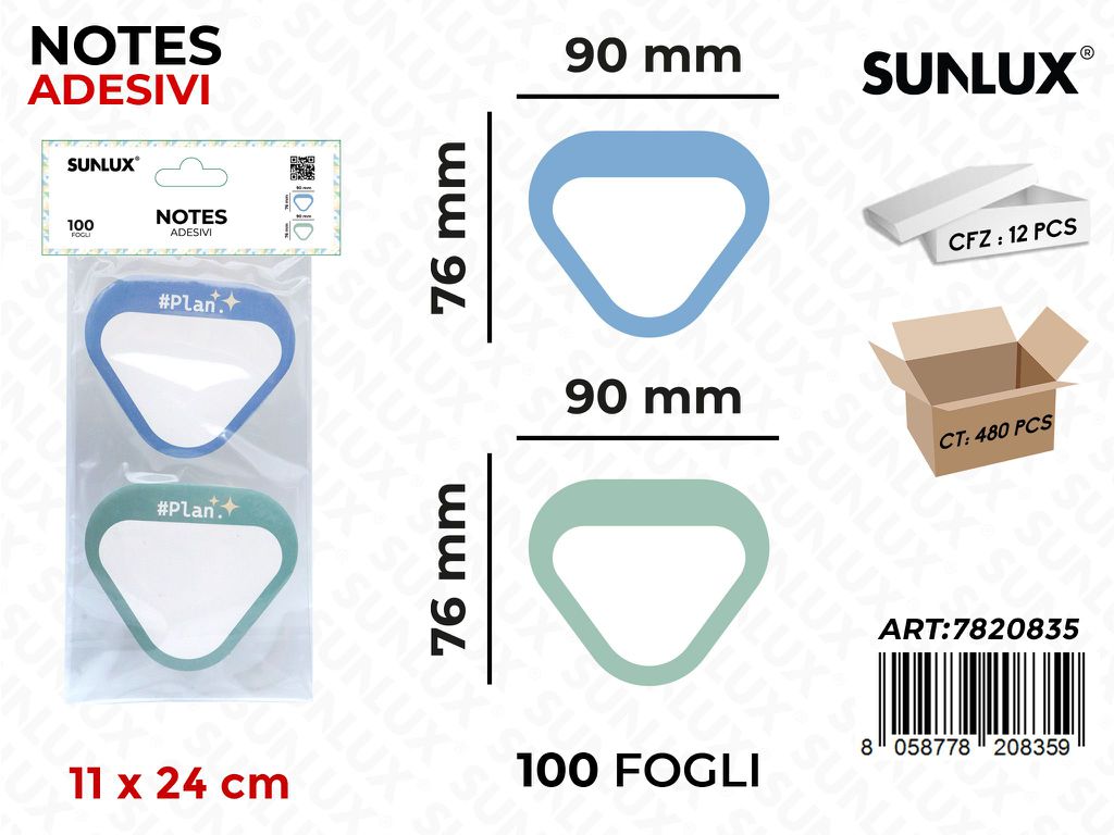 NOTES ADV 100F 11*24CM ASS.