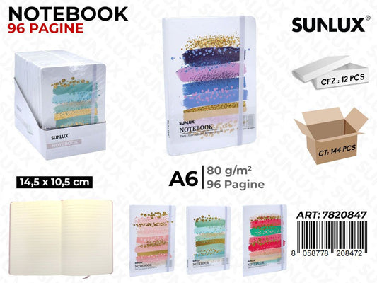 NOTEBOOK ASS. A6 14.5*10.5CM 96PAG. 80GR