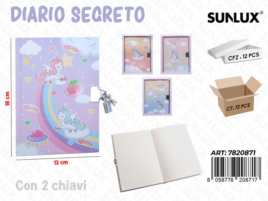 DIARIO SEGRETO ASS. 13*18CM