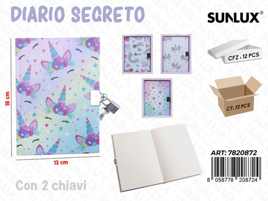 DIARIO SEGRETO ASS. 13*18CM