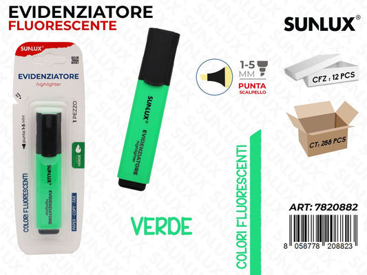 EVIDENZIATORE FLUO VERDE 1-5MM