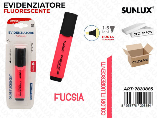 EVIDENZIATORE FLUO FUCSIA 1-5MM