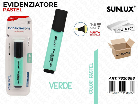 EVIDENZIATORE PASTEL VERDE 1-5MM