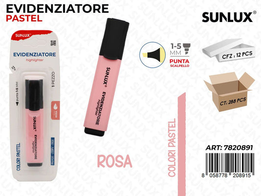 EVIDENZIATORE PASTEL ROSA 1-5MM