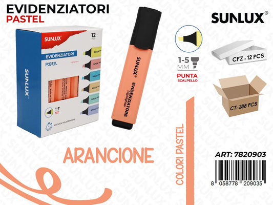 Sunlux Evidenziatore Pastel Arancione 1-5MM