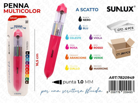 PENNA MULTICOLOR PUNTA 1.0MM 10COL.