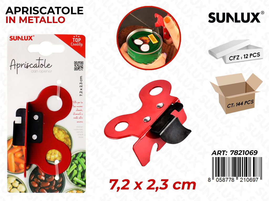 Sunlux Apriscatole in Metallo 7.2*2.3CM