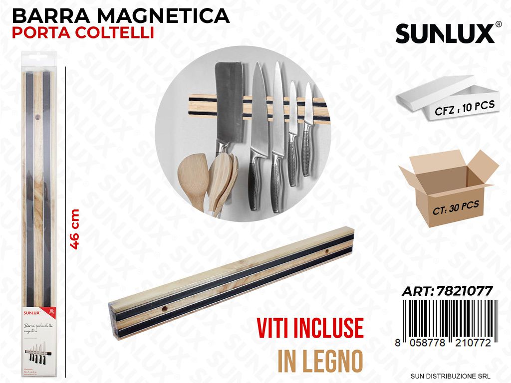 Barra Magnetica P.coltelli in Legno 46CM