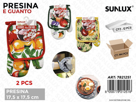 Kit Presina e Guanto Fant. Ass. 2PCS 17.5*17.5CM