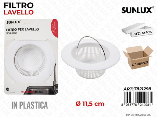 Filtro Lavello in Plast. D.11.5CM