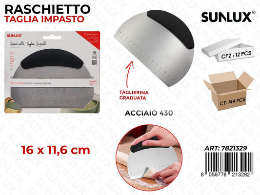 Raschietto Taglia Impasto Acciaio 430 16*11.6CM