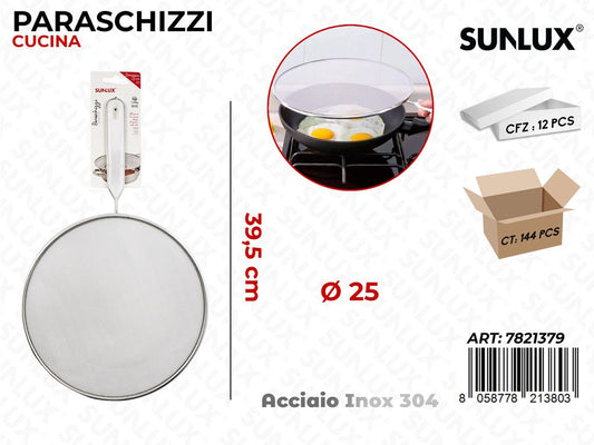 Paraschizzi Acciaio Inox 304 D.25*29.5CM