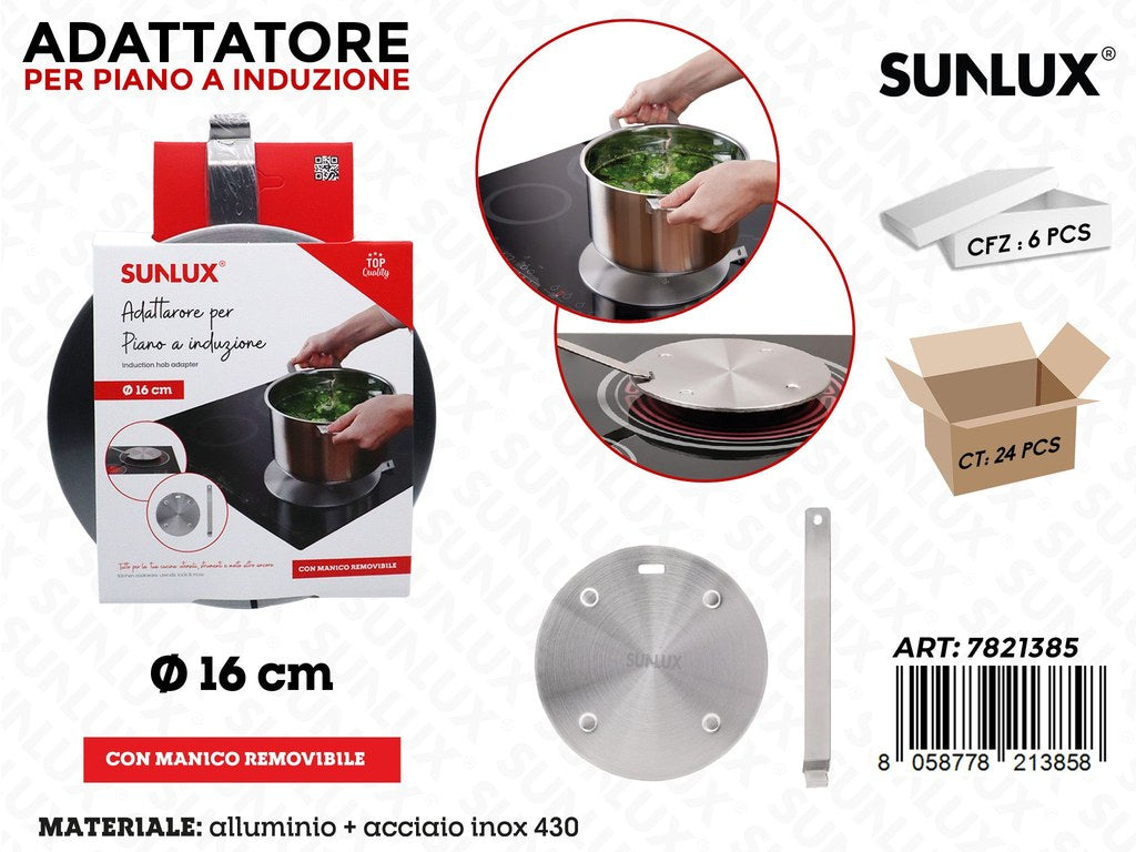 Sunlux Adattatore Piano Induzione ACC.430 16CM