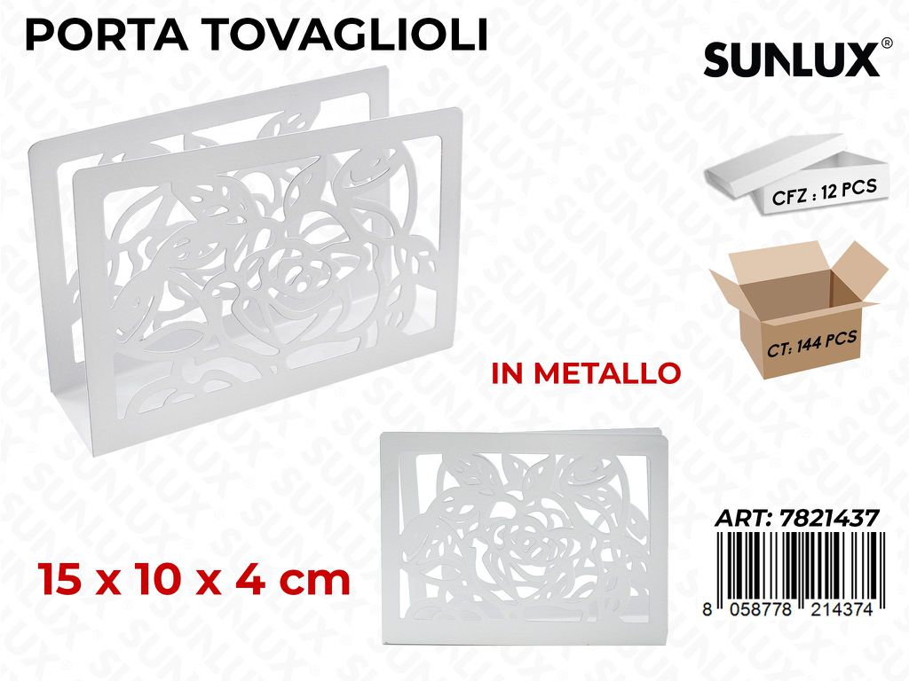 Porta Tovaglioli in Metallo 15*10*4CM