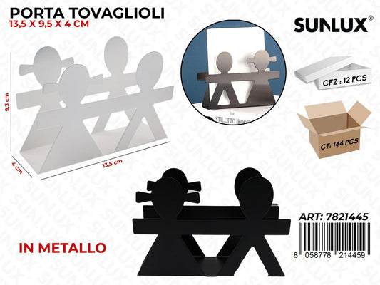 Porta Tovaglioli Metallo Ass 13.5*9.3*4Cm