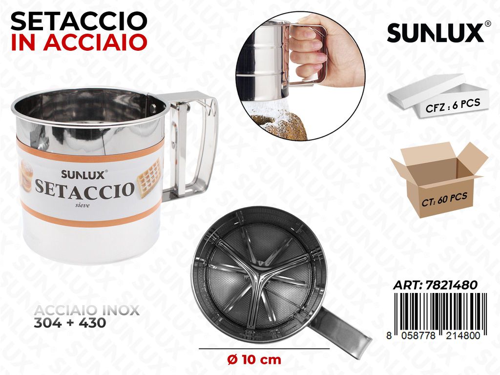 Setaccio per Farina Acciaio 3047*430 D.10CM