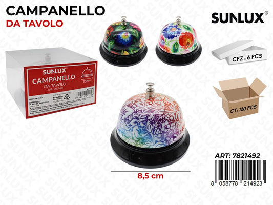 Campanello da Tavolo in Metallo Fant. 8.5CM