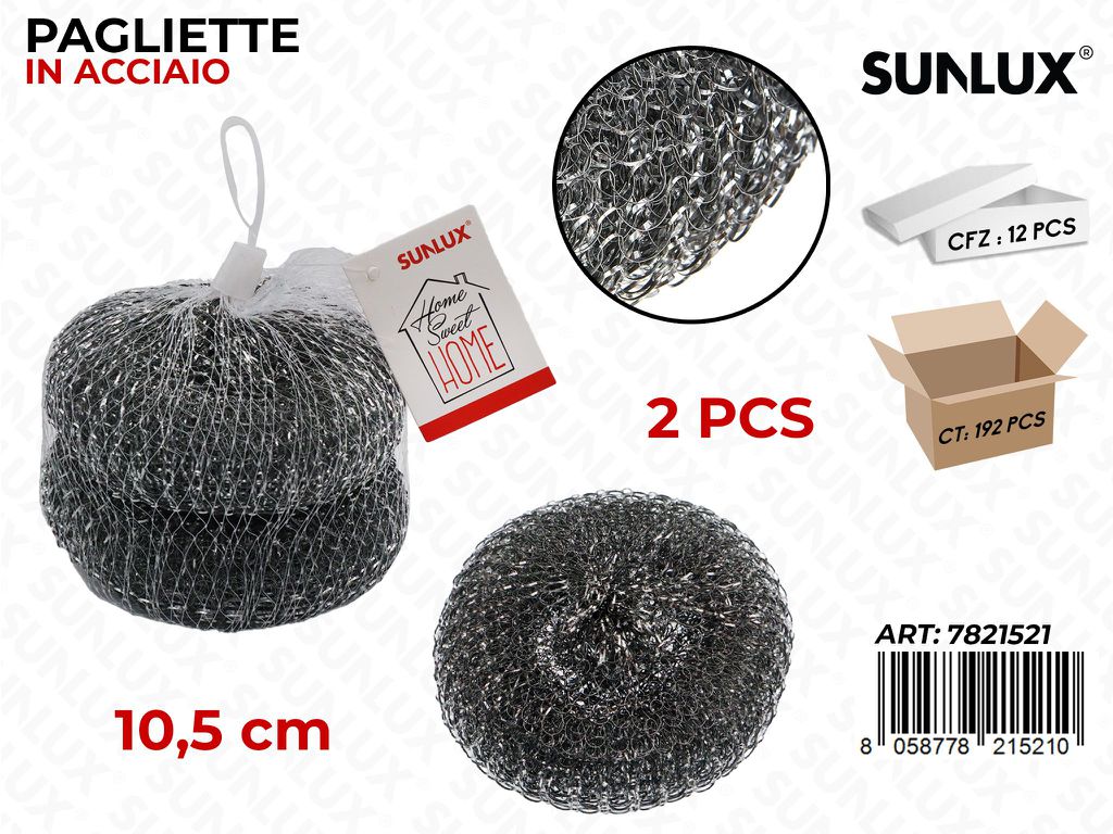 Paglietta in Acciaio 2PCS 10.5CM