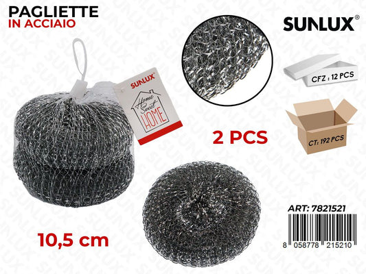 Paglietta in Acciaio 2PCS 10.5CM