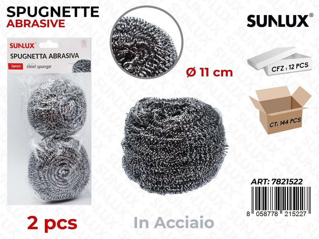 Sunlux Spugna Abrasiva Acc. 2PCS D.11CM