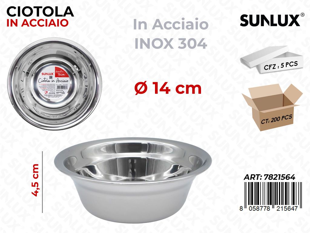 Sunlux Ciotola ACC.304 D.14*4.5CM