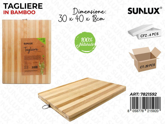 Sunlux Tagliere in Bamboo 30*40*1.8CM