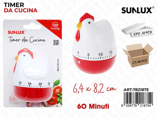 Sunlux Timer da Cucina 6.4*8.2CM