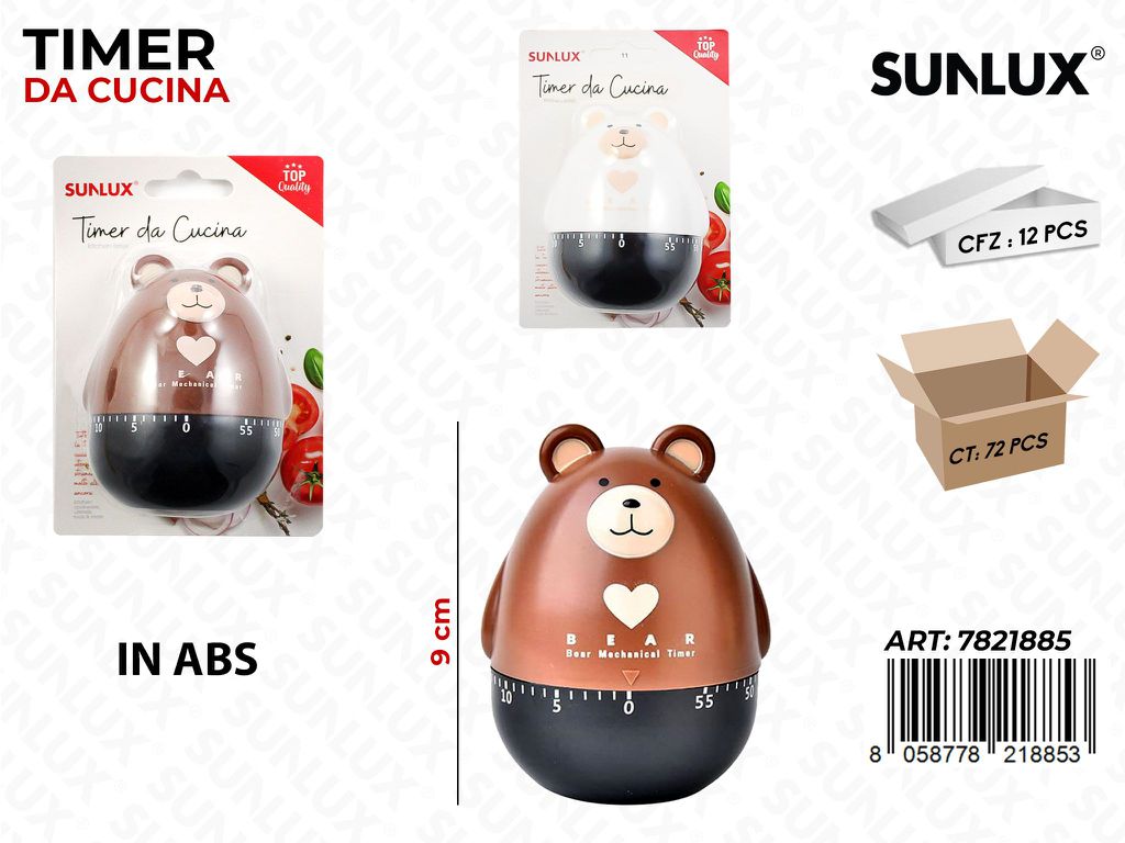 Timer da Cucina Orso Ass. 9CM