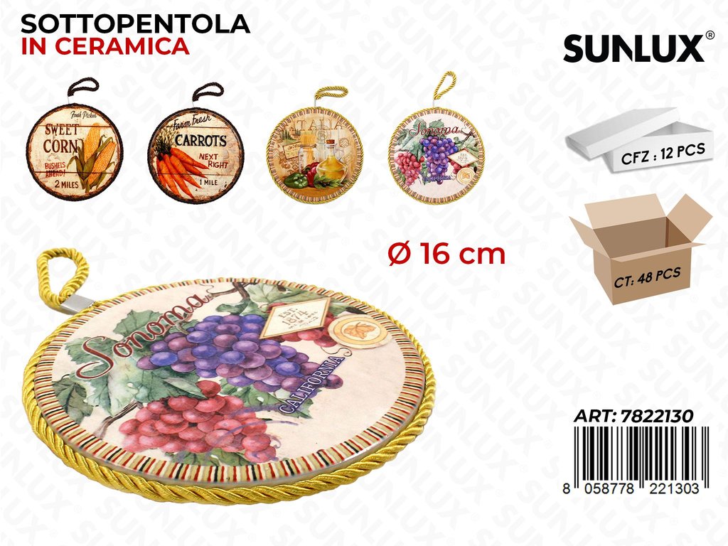 Sottopentola in Ceramica Ass. 16CM