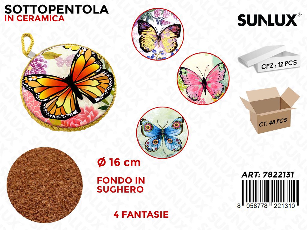 Sunlux Sottopentola CERAMICA16CM Ass.