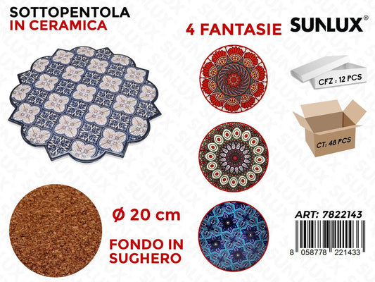 Sottopentola in Ceramica Ass. D.20CM