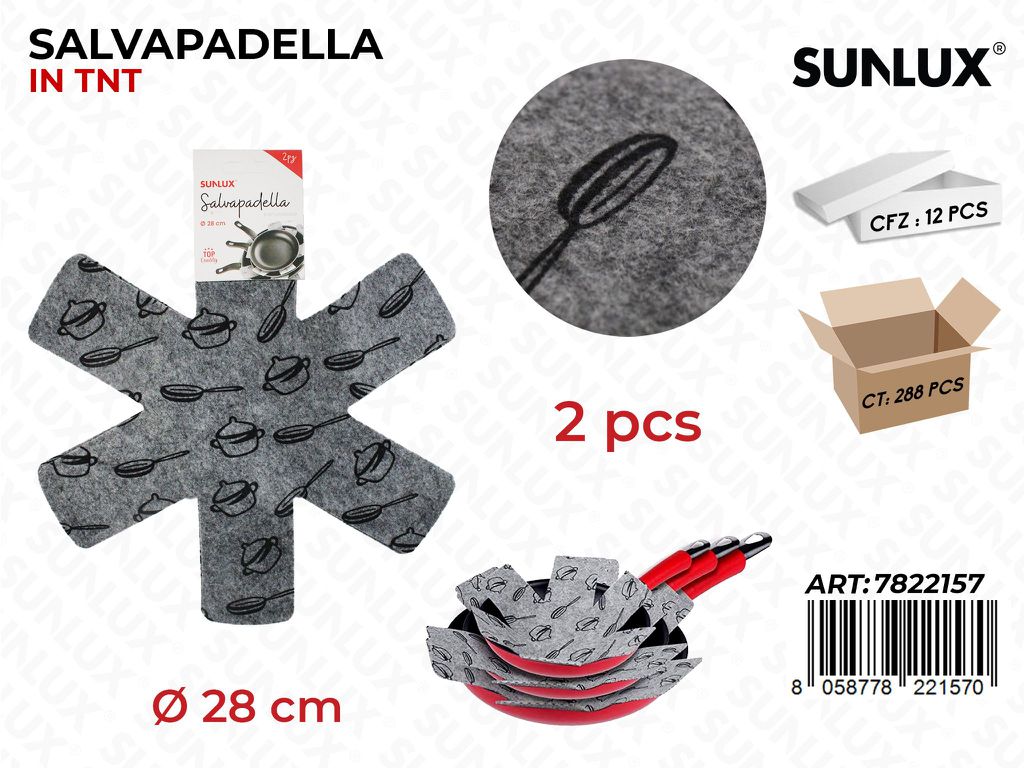Salvapadelle in Tnt 2PCS D.28CM