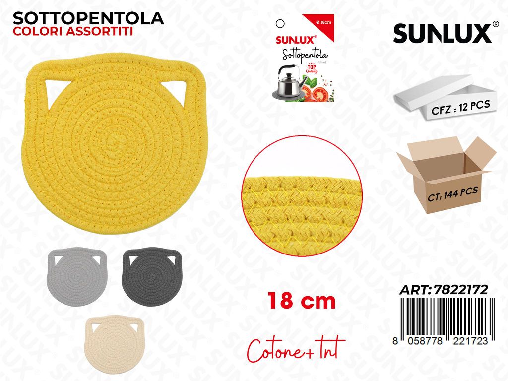 Sunlux Sottopentola Col. Ass. 18CM