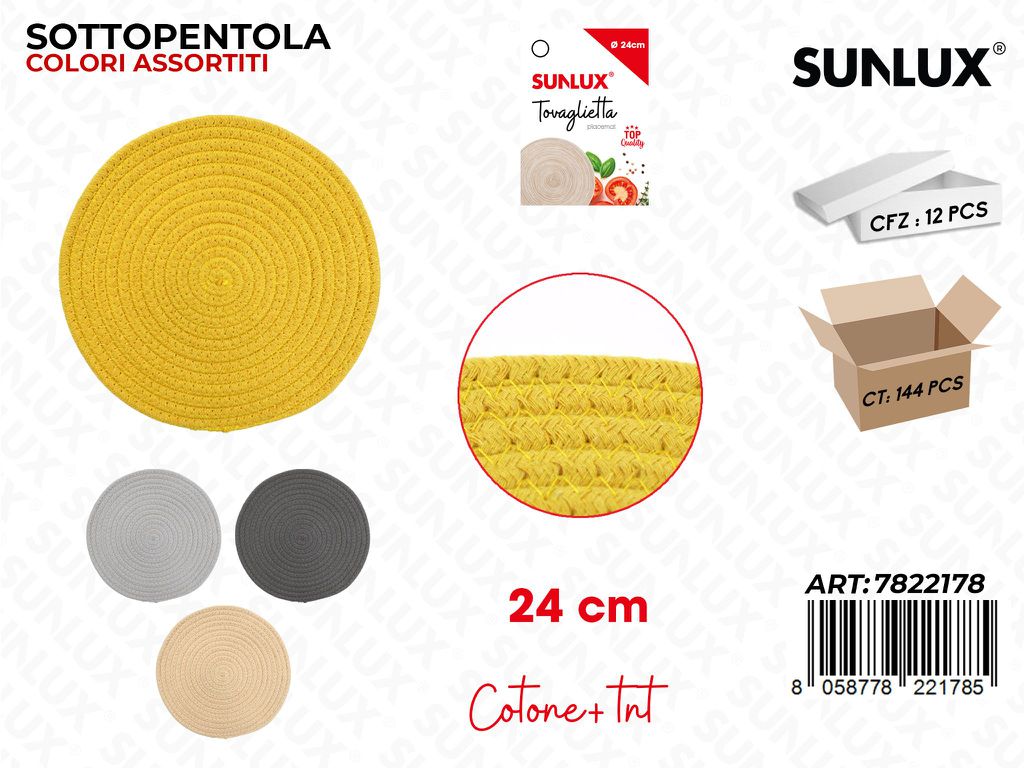 Sunlux Sottopentola Col. Ass. 24CM