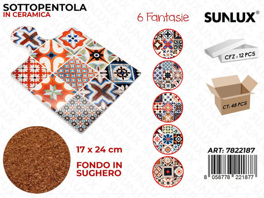 Sunlux Sottopentola Ceramica ASS.17*24CM