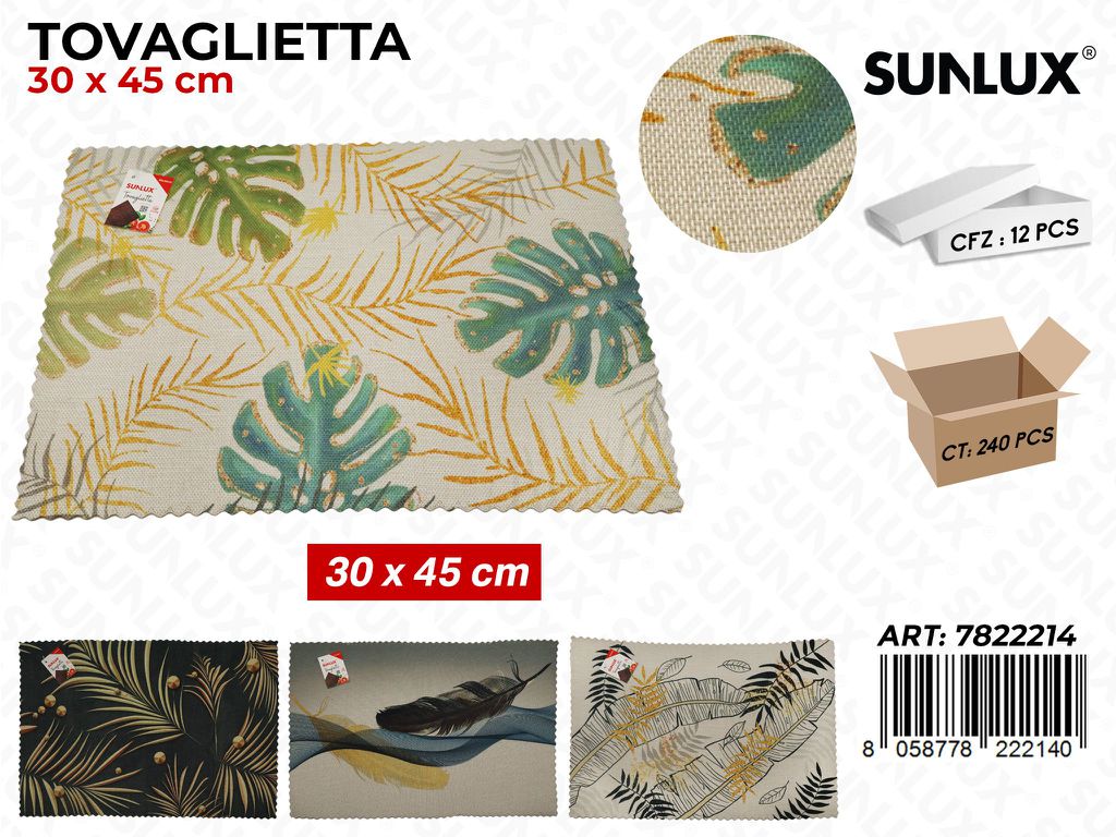 Sunlux Tovaglietta Fant. Ass. 30*45CM