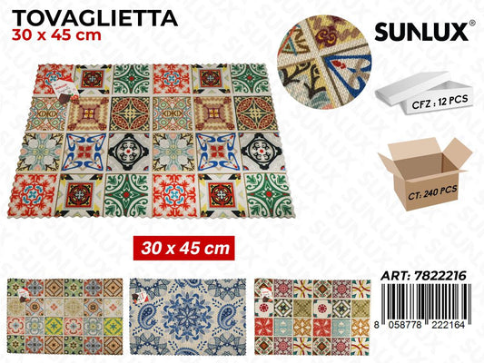 Sunlux Tovaglietta Fant. Ass. 30*45CM