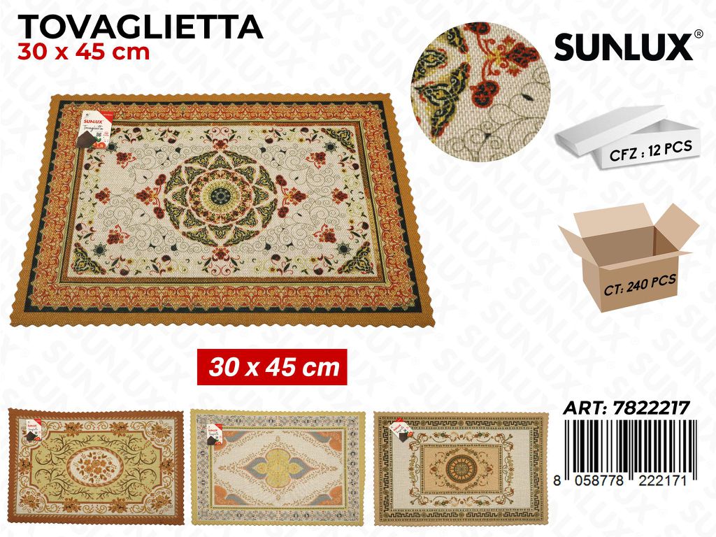 Sunlux Tovaglietta Fant. Ass. 30*45CM