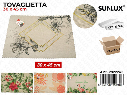 Sunlux Tovaglietta Fant. Ass. 30*45CM