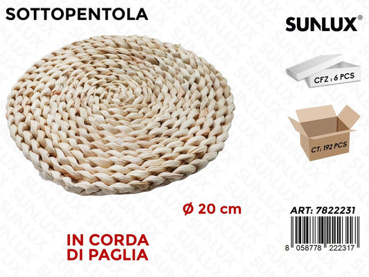 Sunlux Sottopentola in Corda D.20CM