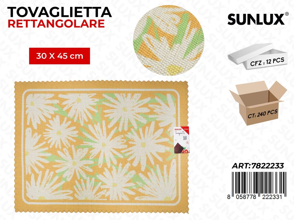 Sunlux Tovaglietta Rett. 30*45CM