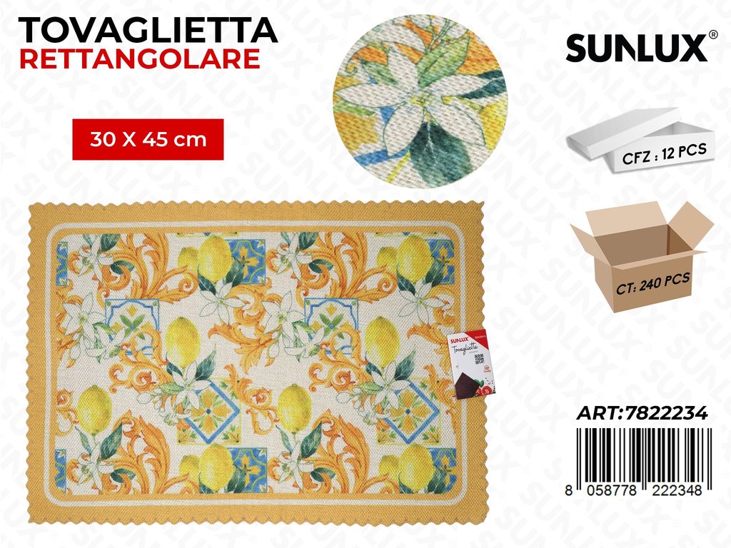 Sunlux Tovaglietta Rett. 30*45CM