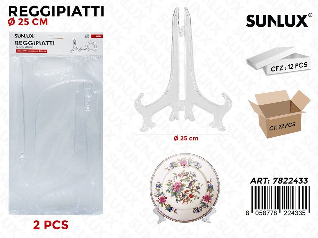 Sunlux Reggipiatti Plastica 2PCS 25CM