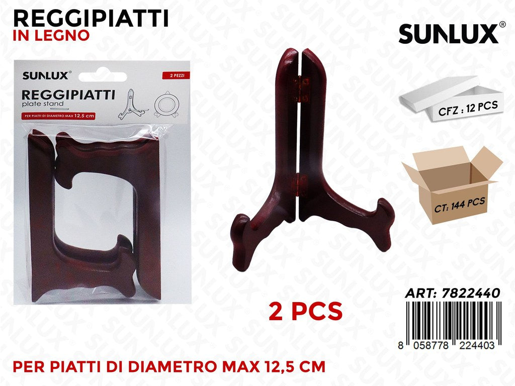 Reggipiatti in Legno 2PCS 12.5CM
