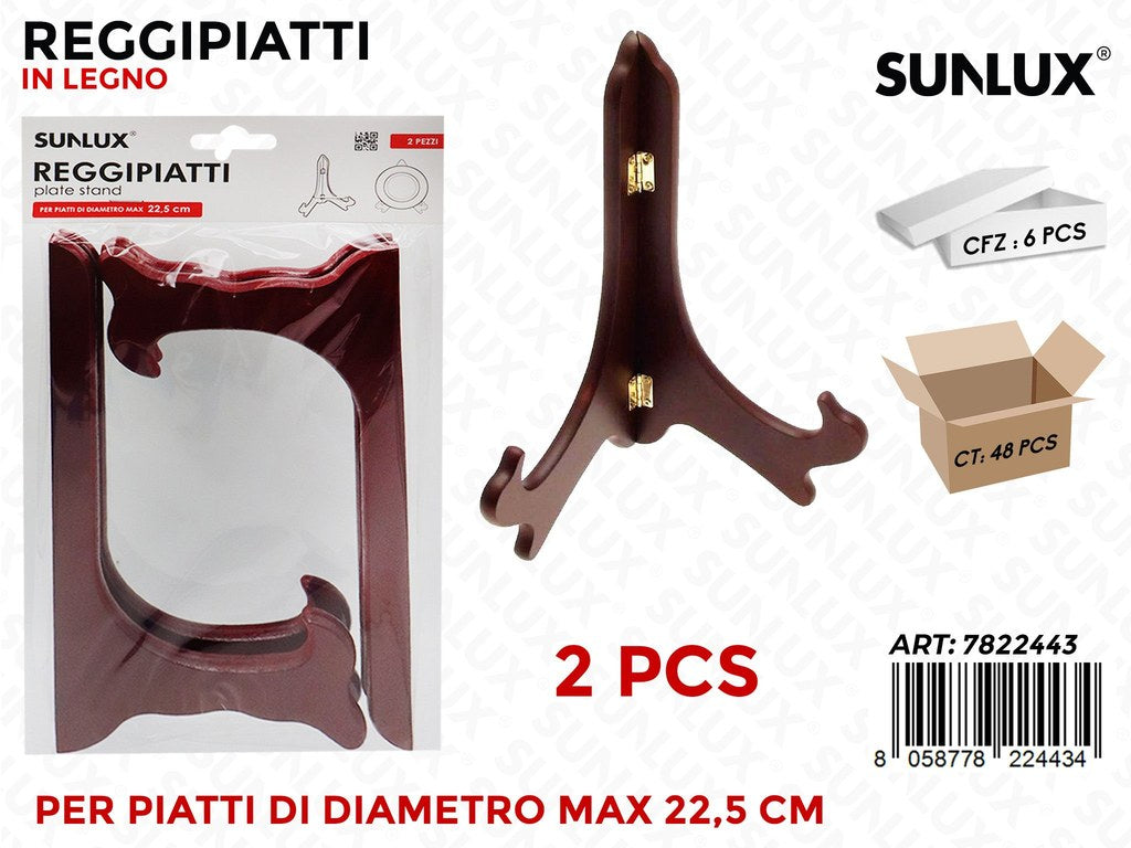 Reggipiatti in Legno 2PCS 22.5CM