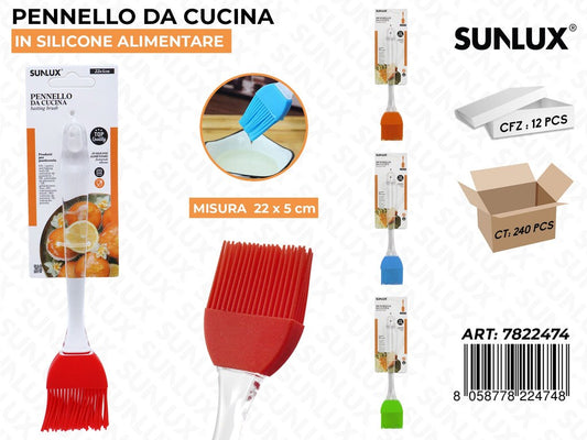 Pennello da Cucina Silicone 22*5CM Col. Ass.