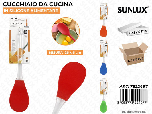 Cucchiaio da Cucina in Silicone Col. Asd. 26*6CM
