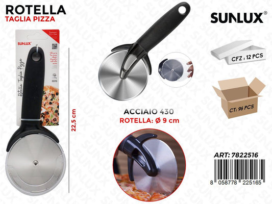 Rotella Taglia Pizza Acciaio 430 D.9*22.5CM